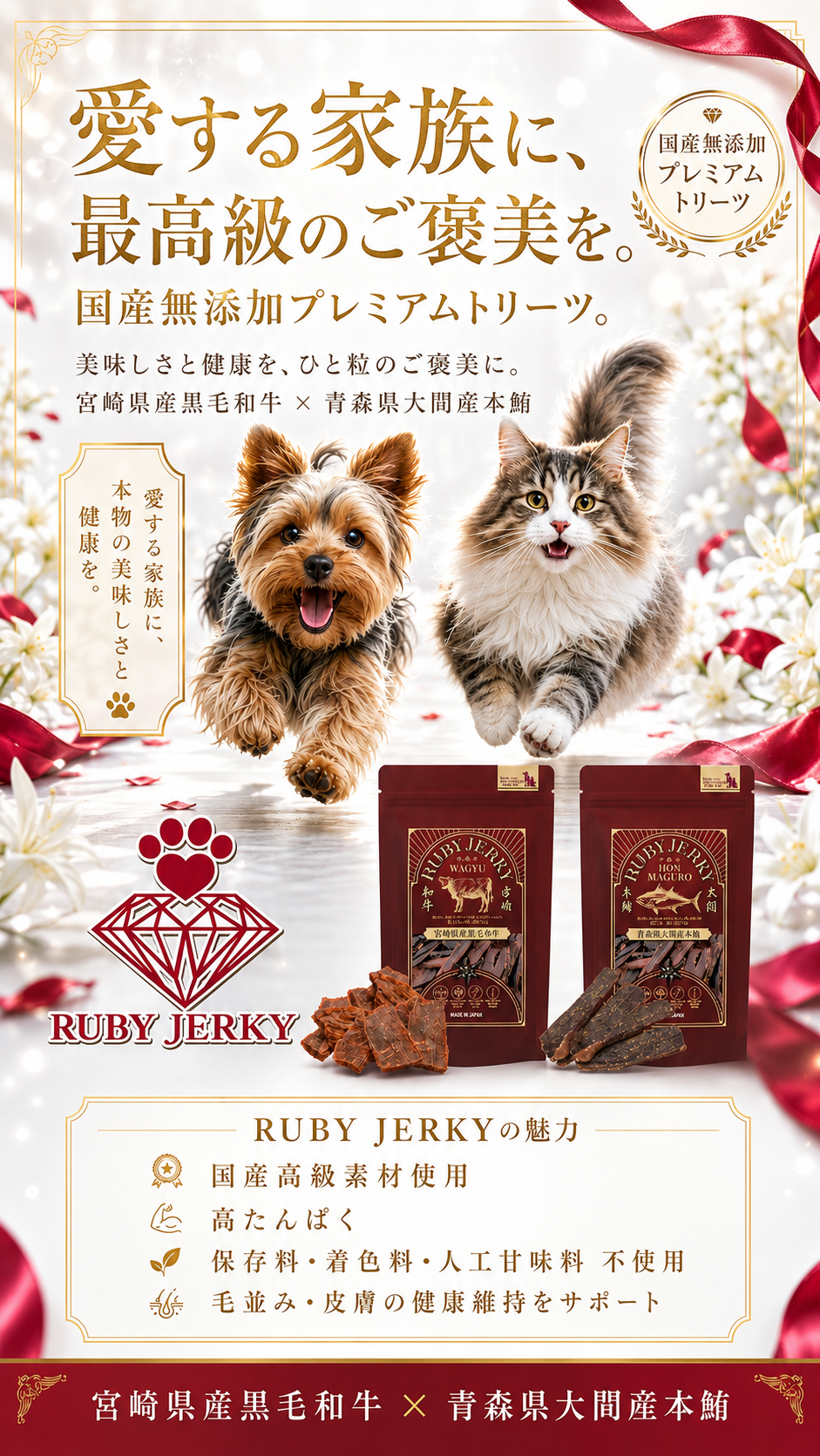 RUBY JERKY WAGYUとHONMAGUROのイメージ